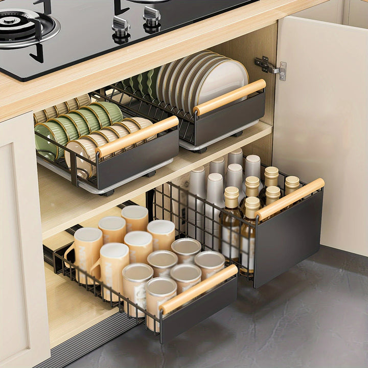 KIXOT Pull-Out Dish Rack