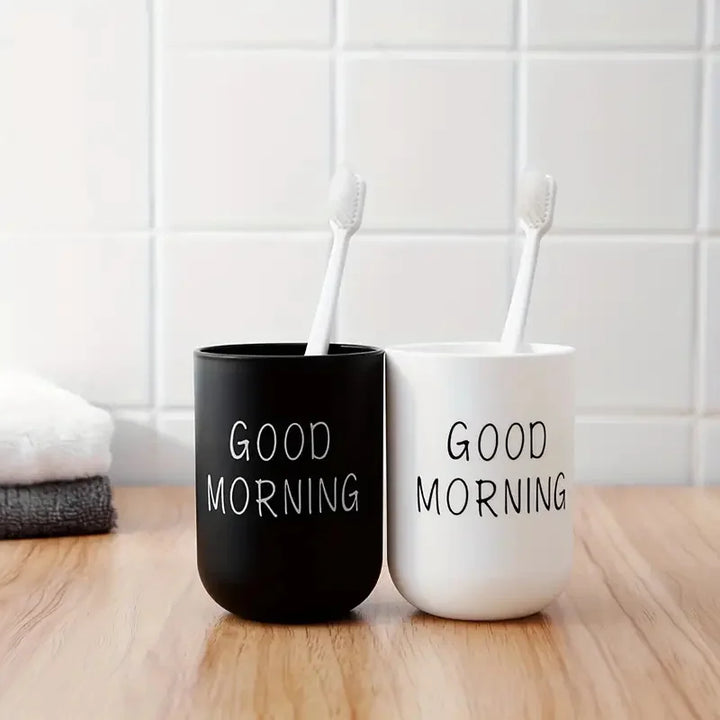 Slogan Graphic Mouthwash Cup