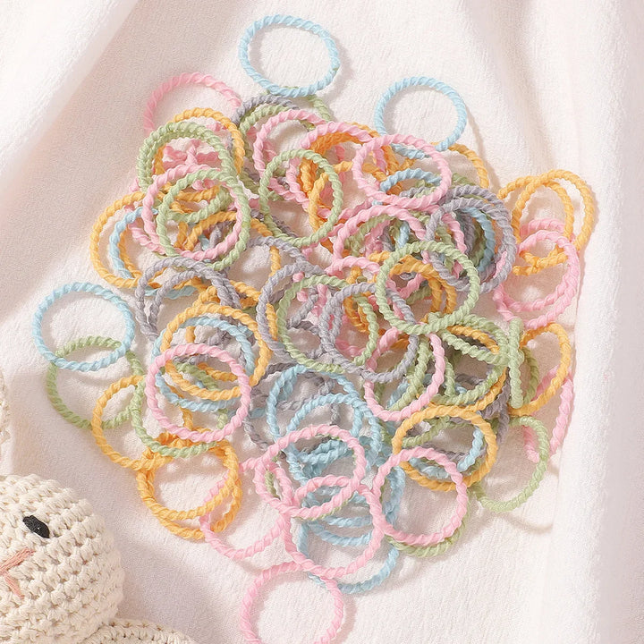 Colorful Nylon Elastic Hair Bands – 100/200pcs